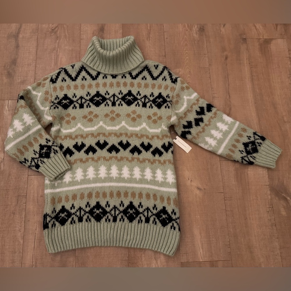 NWT Anthropologie Long Oversized Soft Cozy Knit Sweater Size Small